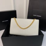 KATE TASSEL 24 WHITE CALFSKIN WITH GOLD LOGO - Image 11