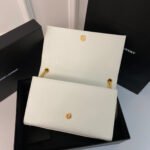 KATE TASSEL 24 WHITE CALFSKIN WITH GOLD LOGO - Image 6