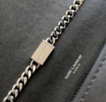 KATE TASSEL 24 BLACK CALFSKIN WITH SILVER LOGO - Image 6