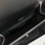 KATE TASSEL 24 BLACK CALFSKIN WITH SILVER LOGO - Image 4