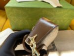 GG 12 HORSEBIT 1955 SUPER MINI BAG BEIGE CANVAS AND EBONY CALFSKIN - Image 13