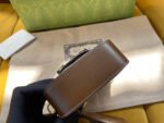 GG 12 HORSEBIT 1955 SUPER MINI BAG BEIGE CANVAS AND EBONY CALFSKIN - Image 16
