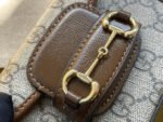 GG 12 HORSEBIT 1955 SUPER MINI BAG BEIGE CANVAS AND EBONY CALFSKIN - Image 15