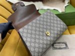 GG HORSEBIT 1955 SMALL 29 BAG BEIGE CANVAS AND LIGHT BROWN CALFSKIN - Image 12