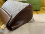 GG HORSEBIT 1955 SMALL 29 BAG BEIGE CANVAS AND LIGHT BROWN CALFSKIN - Image 4