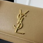 KATE 20 SMALL IN CALFSKIN BEIGE CREAM WITH GOLD LOGO - Image 15