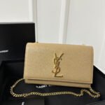 KATE 20 SMALL IN CALFSKIN BEIGE CREAM WITH GOLD LOGO - Image 10