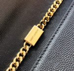 KATE 20 SMALL IN CALFSKIN BLACK WITH GOLD LOGO - Image 9