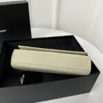 KATE 20 SMALL IN CALFSKIN WHITE WITH GOLD LOGO - Image 8