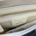 CD Saddle Bag Strap Warm Taupe Grained White Calfskin - Image 17