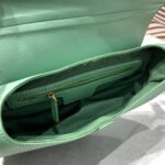 CD Saddle Bag Strap Warm Taupe Grained Green Calfskin - Image 17