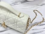 LADY 21 CHAIN BAG IN WHITE LAMBSKIN - Image 16