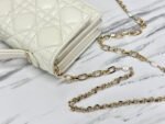 LADY 21 CHAIN BAG IN WHITE LAMBSKIN - Image 17