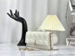 LADY 21 CHAIN BAG IN WHITE LAMBSKIN - Image 11
