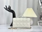 LADY 21 CHAIN BAG IN WHITE LAMBSKIN - Image 4