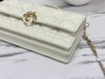 LADY 21 CHAIN BAG IN WHITE LAMBSKIN - Image 5