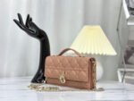 LADY CHAIN BAG 21 IN ALMOND BEIGE LAMBSKIN - Image 13