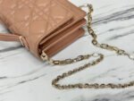 LADY CHAIN BAG 21 IN ALMOND BEIGE LAMBSKIN - Image 16