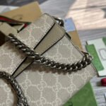 DIONYSUS GG 25 SMALL RECTANGULAR BAG IN BEIGE CANVAS - Image 5