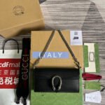 DIONYSUS SMALL 25 BAG IN BLACK CALFSKIN - Image 10