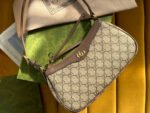 OPHIDIA GG SMALL 25 HANDBAG BEIGE AND EBONY SUPREME CANVAS - Image 2