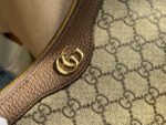 OPHIDIA GG SMALL 25 HANDBAG BEIGE AND EBONY SUPREME CANVAS - Image 5