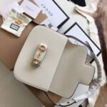 GG HORSEBIT 1955 MINI BAG 25 IN WHITE CALFSKIN - Image 3