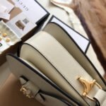 GG HORSEBIT 1955 MINI BAG 25 IN WHITE CALFSKIN - Image 7