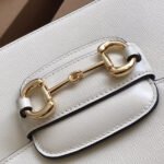 GG HORSEBIT 1955 MINI BAG 25 IN WHITE CALFSKIN - Image 4