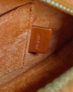 SMOOTH CALFSKIN 20 OVAL CINNAMON BROWN BAG - Image 6