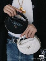 MINI HOBO BAG 16 IN BLACK LAMBSKIN - Image 11