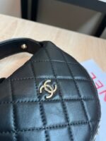 MINI HOBO BAG 16 IN BLACK LAMBSKIN - Image 12