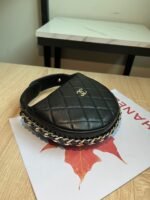 MINI HOBO BAG 16 IN BLACK LAMBSKIN - Image 6