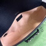 GG HORSEBIT 1955 BAG 24 IN BEIGE CANVAS AND BLACK CALFSKIN - Image 18