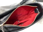 HOBO BAG 25 WITH STRAP IN BLACK CALFSKIN GOLD AND SILVER HARDWARE - Image 17
