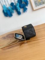CC MINI 10 VANITY IN BLACK CALFSKIN GOLD HARDWARE - Image 4
