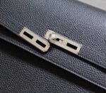KELLY DEPECHES 34 BRIEFCASE IN BLACK TOGO CALFSKIN SILVER HARDWARE - Image 6