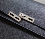 KELLY DEPECHES 34 BRIEFCASE IN BLACK TOGO CALFSKIN SILVER HARDWARE - Image 15