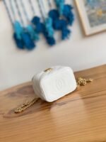 CC MINI 10 VANITY IN WHITE CALFSKIN GOLD HARDWARE - Image 16