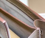 KELLY DEPECHES 34 BRIEFCASE IN ETOUPE TOGO CALFSKIN SILVER HARDWARE - Image 11
