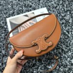 BESACE TRIPHOME 23 CINNAMON BROWN CALFSKIN - Image 13