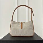 LE 5 À 7 BAG 23 WHITE BROWN CANVAS WITH CALFSKIN - Image 2