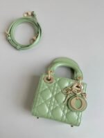 MICRO LADY 12 BAG IN LIGHT GREEN LAMBSKIN - Image 2