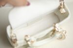 LADY D-JOY MICRO 16 IN WHITE LAMBSKIN - Image 6