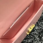 TRIPHOME 20 PINK PASTEL COWHIDE LEATHER CHAIN STRAP BAG - Image 18