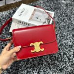 TRIOMPHE TEEN 18 CHERRY RED COWHIDE LEATHER - Image 2