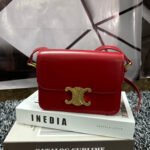 TRIOMPHE TEEN 18 CHERRY RED COWHIDE LEATHER - Image 4