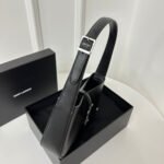 LE 5 À 7 BAG 24 BLACK CALFSKIN WITH SILVER LOGO - Image 13