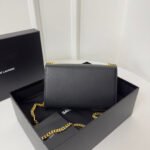 KATE TASSEL 20 BLACK CALFSKIN WITH GOLD LOGO - Image 3