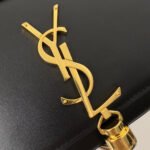 KATE TASSEL 20 BLACK CALFSKIN WITH GOLD LOGO - Image 14